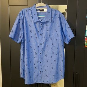 Disney Mickey Mouse short sleeve button down shirt